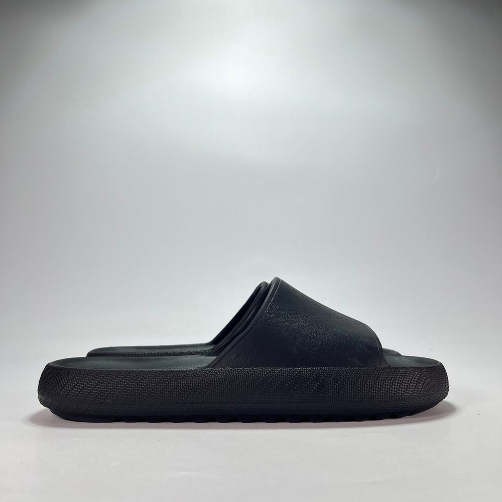 Abound Black Lightweight Casual Slip On Poolside Slide Sandals Men's Size 10